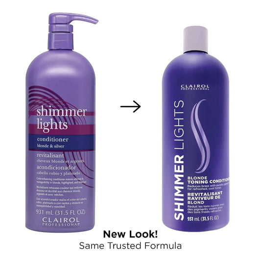Clairol Shimmer Lights Shampoo & Conditioner Blonde & Silver 31.5oz DUO