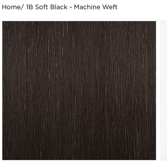 AQUA Machine Weft Extensions 22 1B Soft Black
