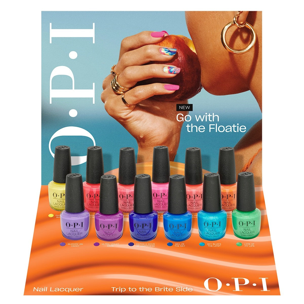 OPI 'Trip to the Brite Side' summer 2026 Nail Lacquer Full 12pcs Display