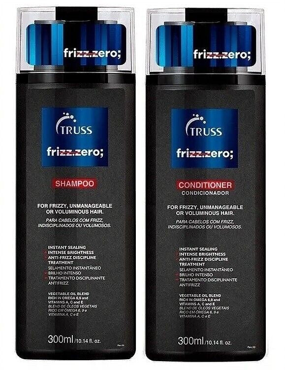 BRAND NEW TRUSS FRIZZ ZERO Shampoo and Conditioner Set Bundle