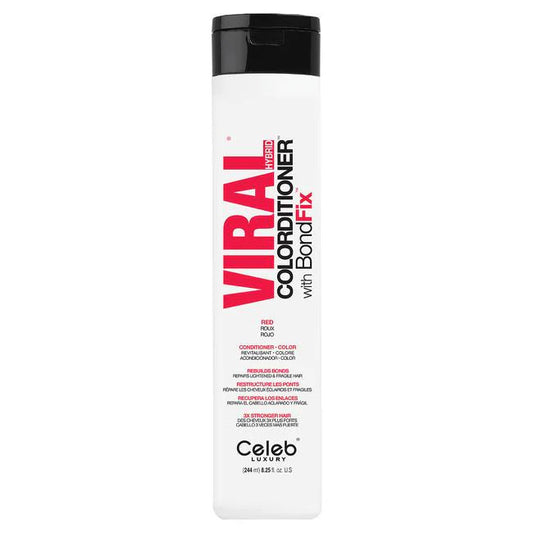 Celeb Luxury Viral Hybrid Color Conditioner with BondFix - Red 8.25oz