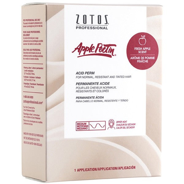 Apple Pectin Acid pH Perm For Normal. Resistant , Tinted Hair 1 Application