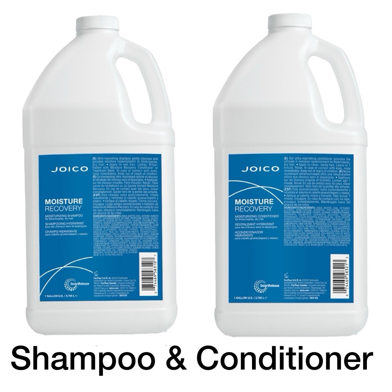 Joico Moisture Recovery Shampoo & Conditioner Gallon 128 oz Duo