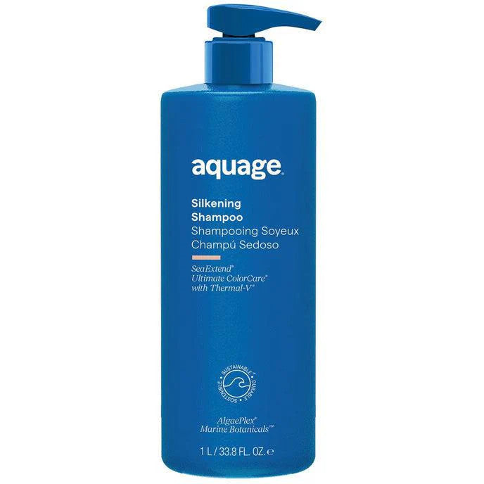 AQUAGE Sea Extend Silkening Shampoo, 33.8 Fl Oz