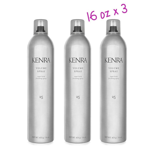 Kenra Volume Spray #25 Super Hold Finishing Spray 16 oz (Pack of 3) SUPER DEAL