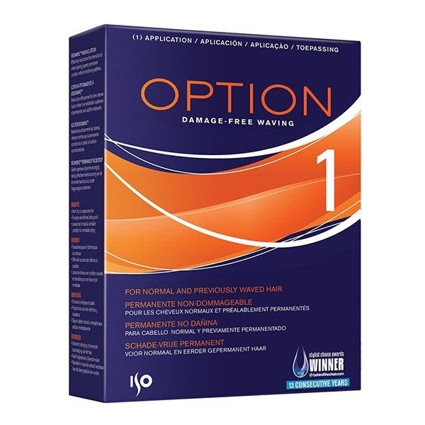 ISO OPTION 1 PERM KIT Curly Hair for Normal & Previously Waved Perming Hair