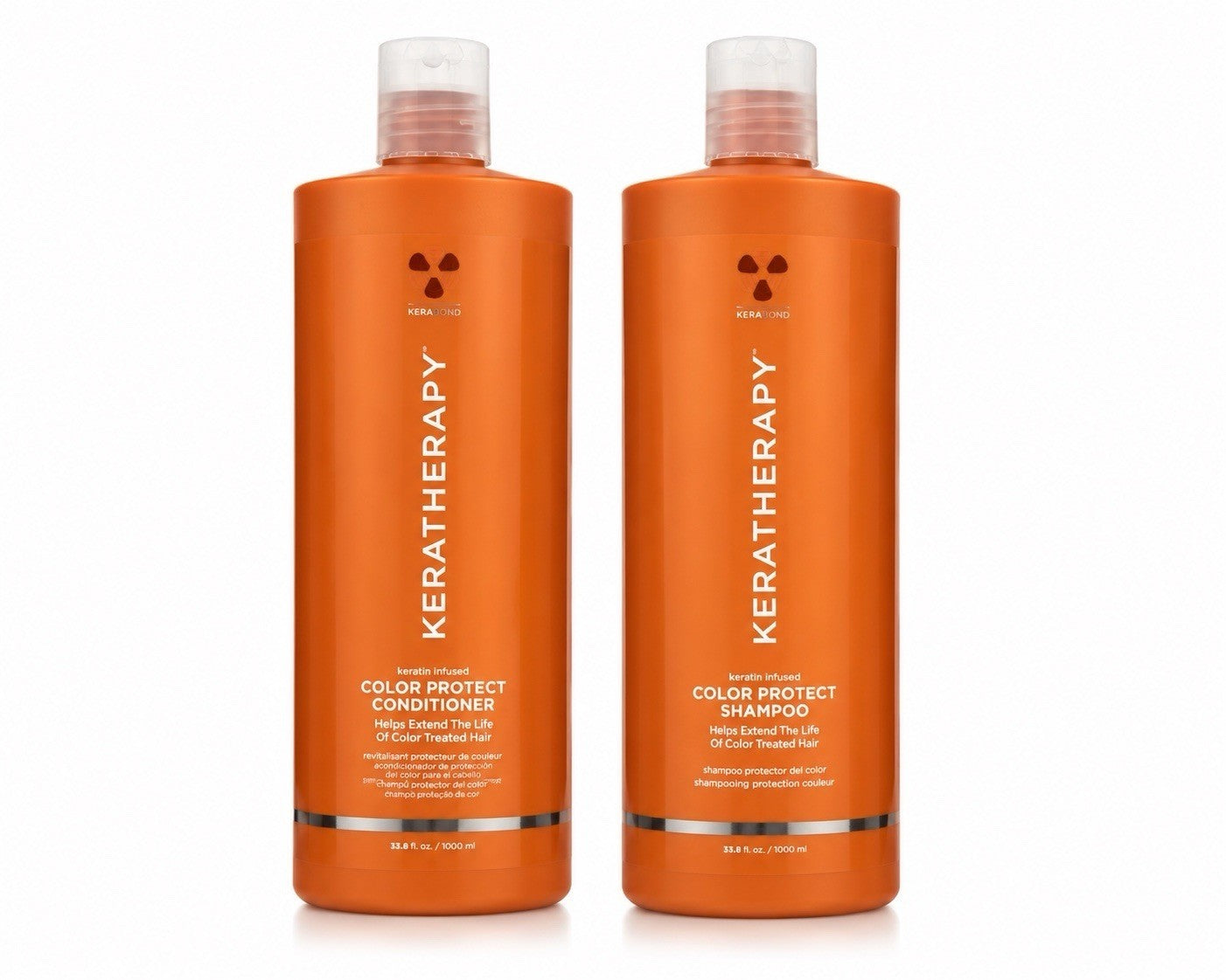 KERATHERAPY Color Protect Shampoo & Conditioner Set 33.8 oz Keratin Infused