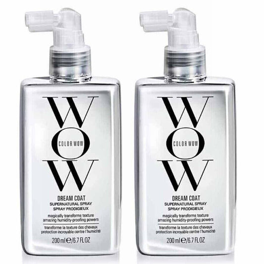 COLOR WOW Dream Coat Supernatural Spray Prevents Frizz Shine Spray 6.7oz 2 Pack
