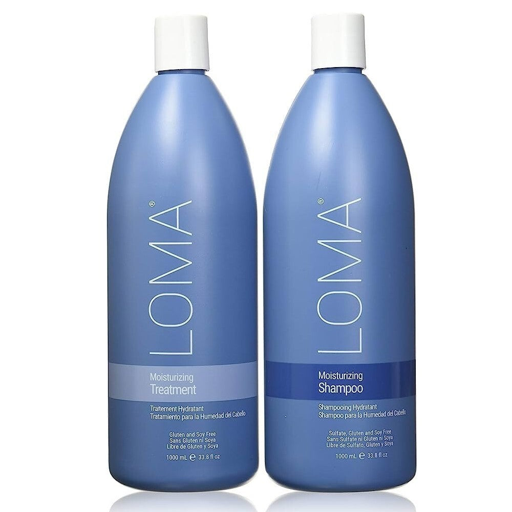 LOMA Moisturizing Shampoo and Treatment liter duo(33.8oz / 1000ml each)