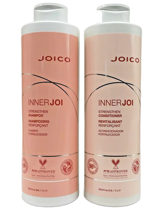 Joico InnerJoi™ Strengthen Shampoo & Conditioner 33.8 fl.oz Duo + Liter Pumps