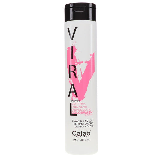Celeb Luxury Viral Pastel Light Pink Colorwash Shampoo 8.25 oz