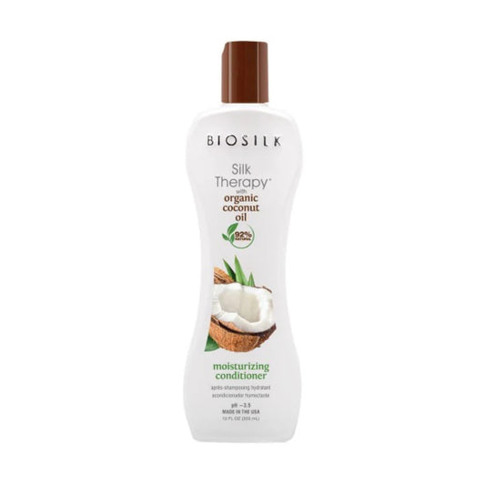 BIOSILK Silk Therapy Coconut Oil Moisturizer Conditioner 12oz