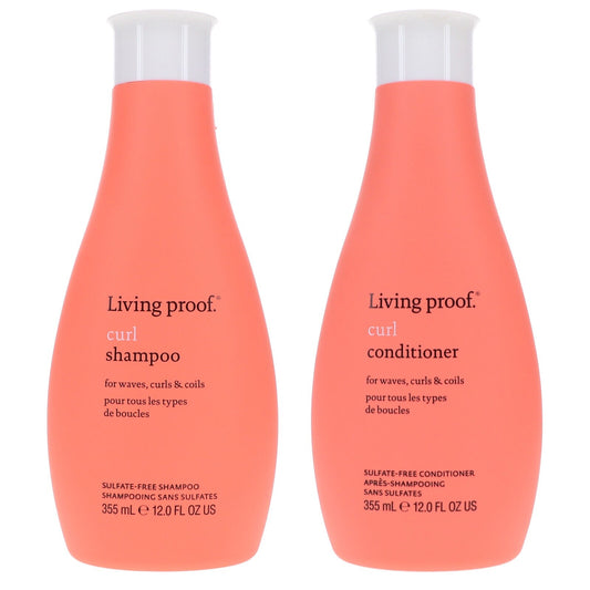 Living Proof Curl Shampoo and Curl Conditioner 12 oz Duo