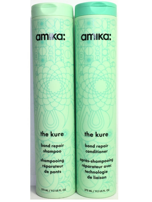Amika The Kure Bond Repair Duo Set (Shampoo & Conditioner), 9.2 oz DUO