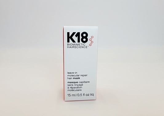 K18 Biometric Leave-In Molecular Repair Hair Mask 0.5 oz/ 15 mL New In Box