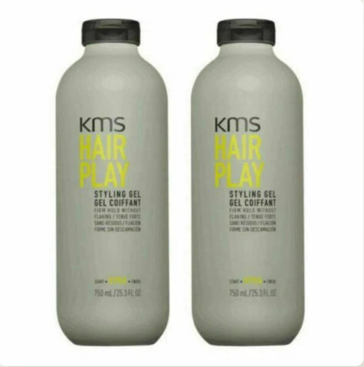 KMS Hairplay Styling Gel Firm Hold 25.3 Fl oz (Pack of 2)