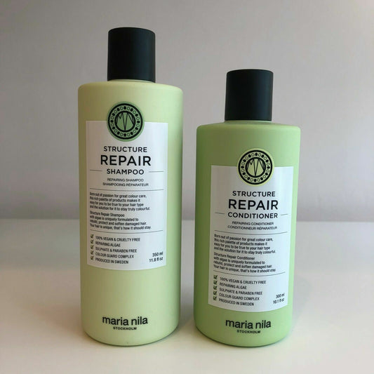 Maria Nila Structure Repair Shampoo 11.8 oz & Conditioner 10.1 oz Duo new fresh