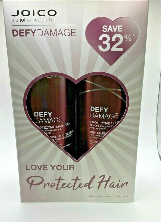 Joico Defy Damage Protective Shampoo and Conditioner Duo Set 33.8 oz / Liter