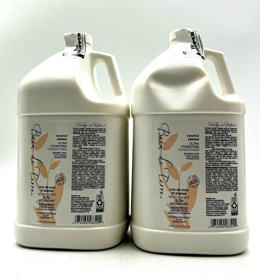 Bain De Terre Coconut Papaya Ultra Hydrating Conditioner 128 oz DUO DEAL
