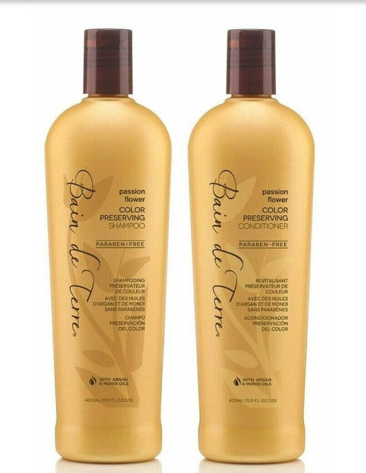 BAIN DE TERRE PASSION FLOWER SHAMPOO & CONDITIONER SET 13.5 oz EACH