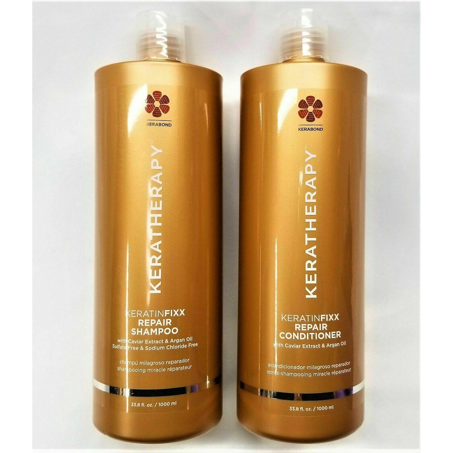 Keratherapy KERATINFIXX Radiant Repair SHAMPOO & CONDITIONER 33.8oz/LITER DUO
