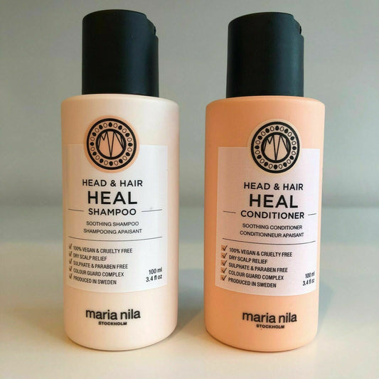 Maria Nila Head & Hair Heal Shampoo Conditioner Duo Travel Size 3.4 oz each