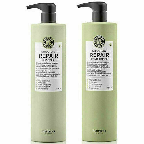 Maria Nila Structure Repair Shampoo Conditioner Duo Pro Size 33.8 oz each