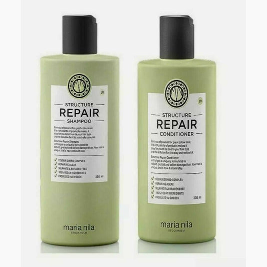 Maria Nila Structure Repair Shampoo 11.8 & Conditioner 10.1 oz Duo