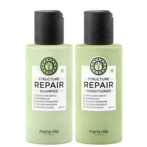 Maria Nila Structure Repair Shampoo Conditioner Duo Travel Size 3.4 oz each
