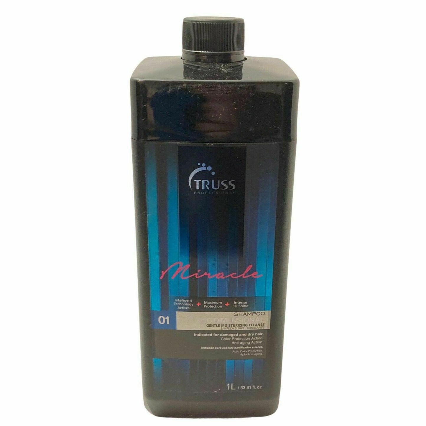 Truss Bidimensional Shampoo, Gentle Moisturizing Cleanse - 33.81 fl oz/1 L