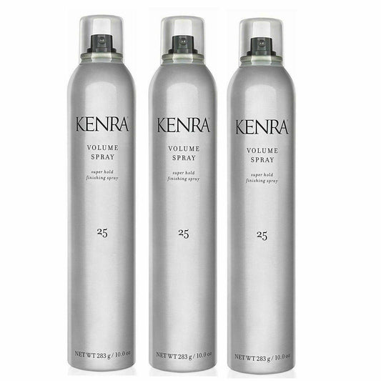 Kenra Volume Spray #25 Super Hold Finishing Spray 10 Oz Pack of 3