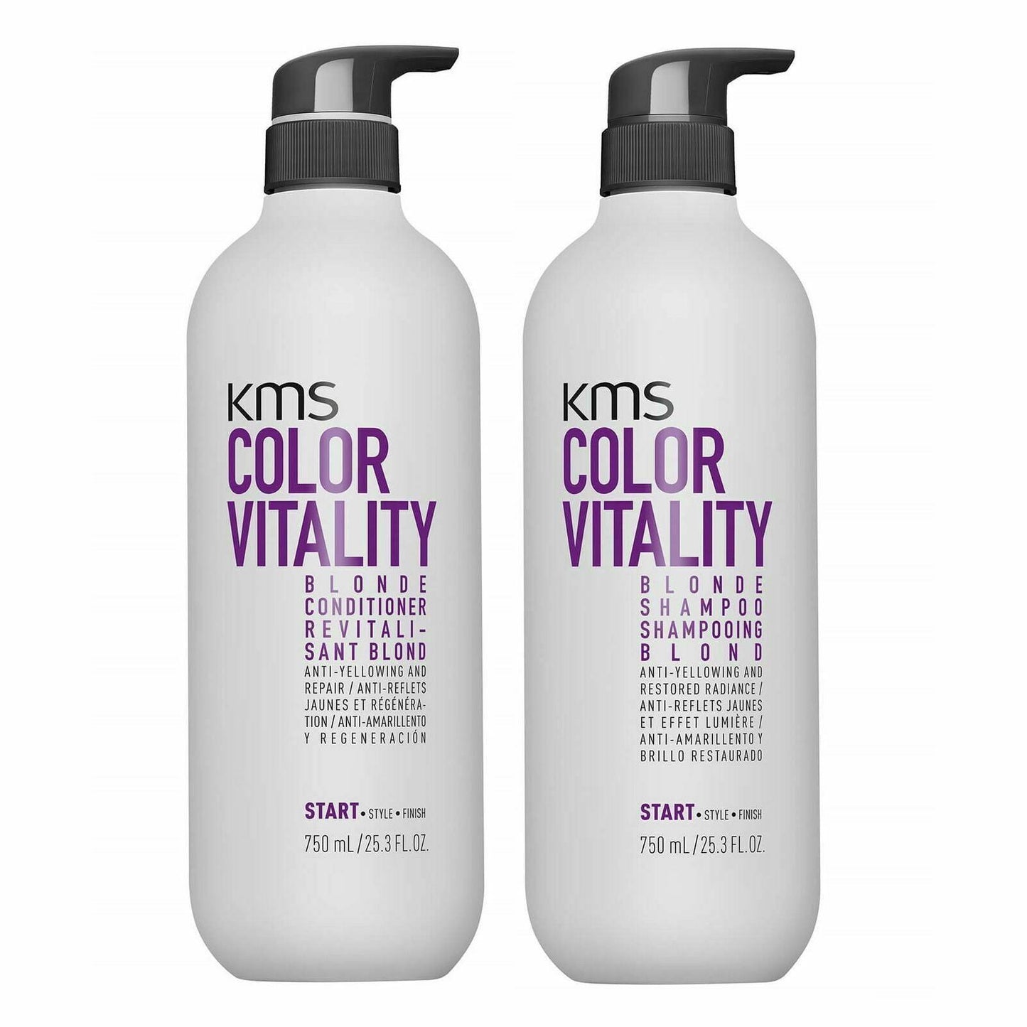 KMS California Color Vitality Blonde Shampoo & Conditioner 25.3oz Duo