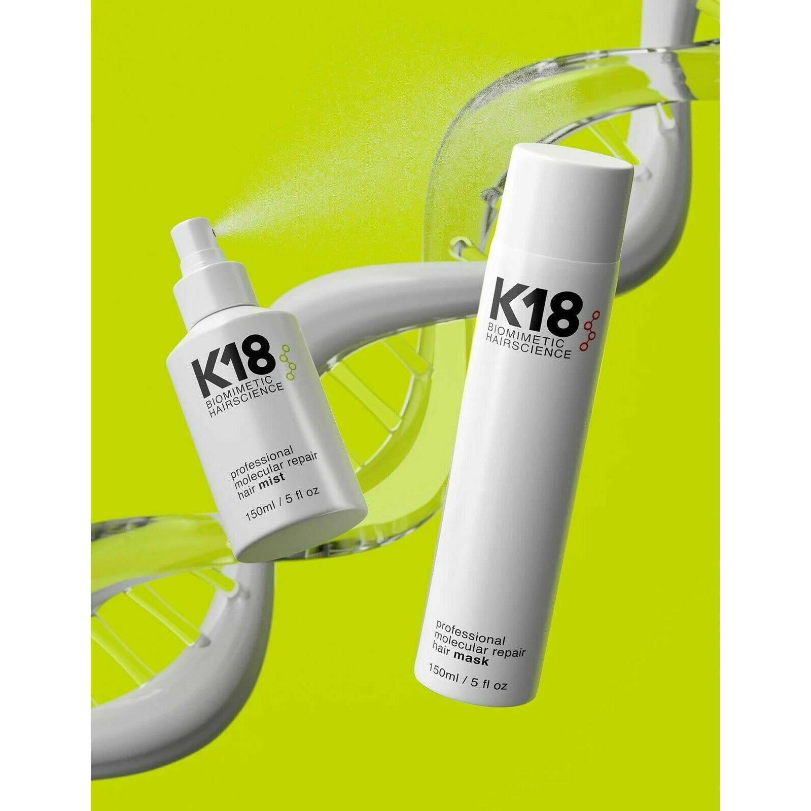 K18 Biomimetic Hairscience Professional Molecular Repair deals Hair Mask 150ml/5oz