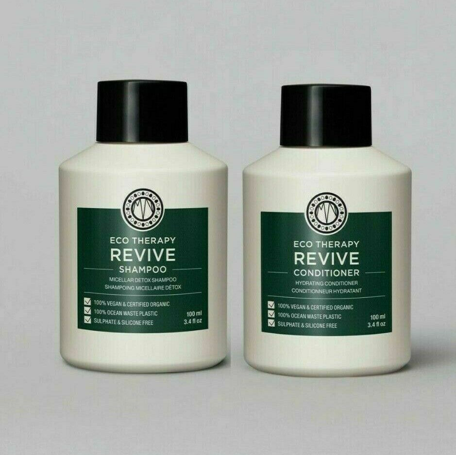 Maria Nila Eco Therapy Revive Shampoo Conditioner Duo Travel Size 3.4 oz each