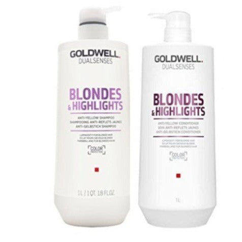 Goldwell Dual Senses Blondes and Highlights Conditioner and Shampoo Liter Duo