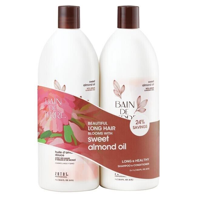 BAIN DE TERRE SHAMPOO AND CONDITIONER  LITER SIZE DUO" SELECT TYPE "NEW