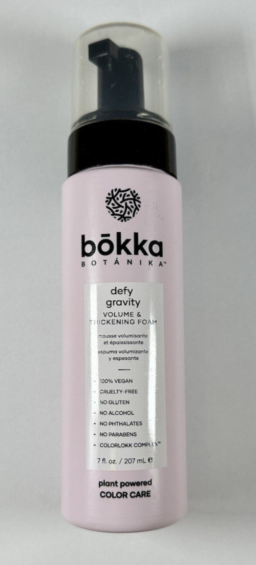 Bokka Botanika Defy Gravity Volume & Thickening Foam 7oz BRAND NEW