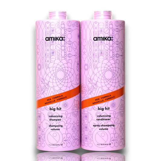 Amika BIG HIT Volumizing Shampoo & Conditioner 33.8 oz Duo - NEW