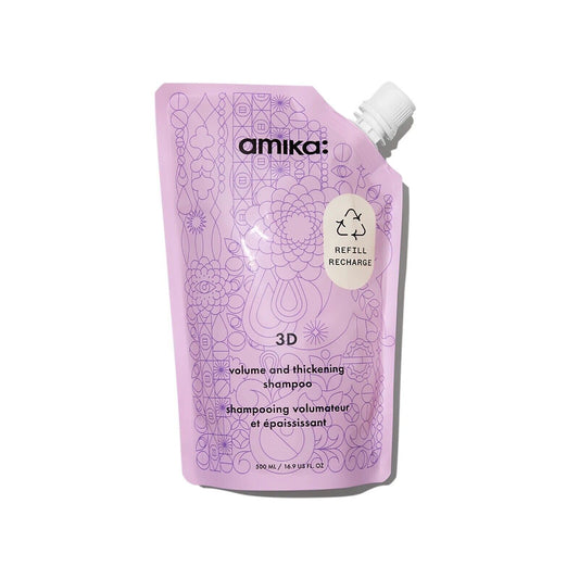 amika 3D Volume and Thickening Shampoo 16.9 oz Refill