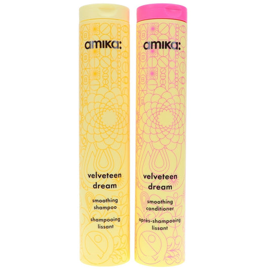 Amika Velveteen Dream Smoothing Shampoo 275 ml & Conditioner 275 ml oz Duo