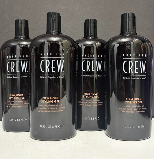 American Crew Firm Hold Styling Gel Non-Flaking - 4 Pack / 33.8 fl oz each