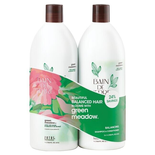 BAIN DE TERRE SHAMPOO AND CONDITIONER  LITER SIZE DUO" SELECT TYPE "NEW