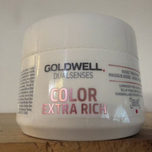 Goldwell Dualsenses Color Extra Rich 60 Sec Treatment 6.7 Oz. NEW!
