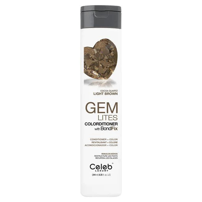 Celeb Luxury GEM LITES Colorditioner with BondFix, Cocoa Quartz, 8.25 fl.oz.