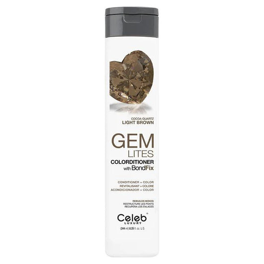 Celeb Luxury GEM LITES Colorditioner with BondFix, Cocoa Quartz, 8.25 fl.oz.