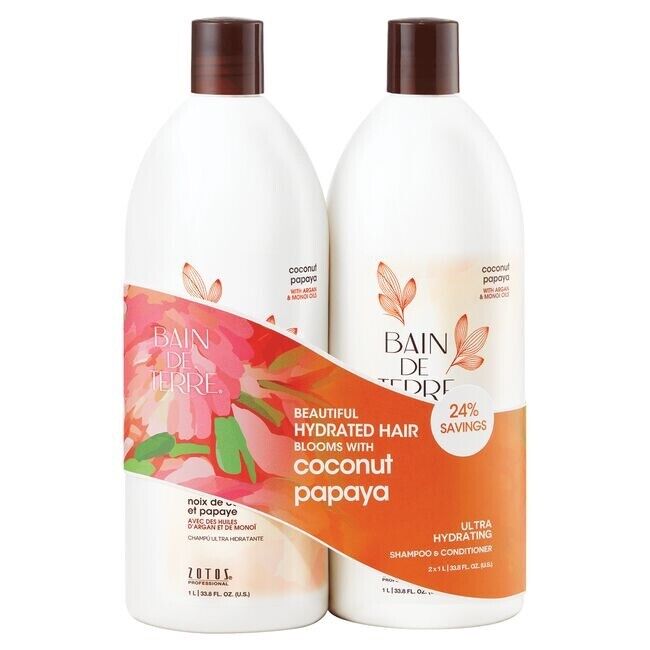 BAIN DE TERRE SHAMPOO AND CONDITIONER  LITER SIZE DUO" SELECT TYPE "NEW