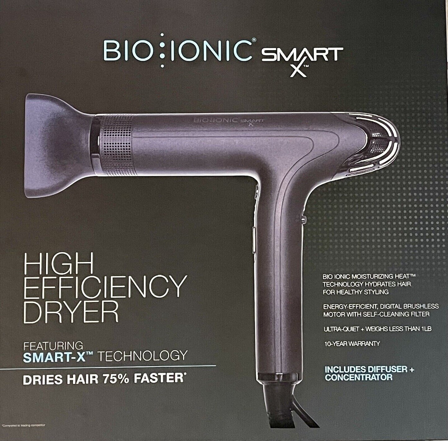 Bio Ionic SMART-X High Efficiency Dryer Includes Diffuser + Concentrator: Brand