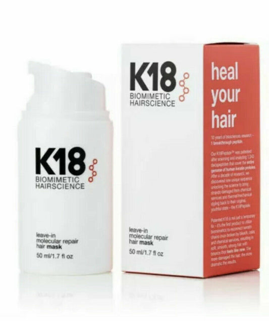K18 Leave-in Molecular Repair Hair Mask 1.7oz  **** In Stock **** Ships Fast