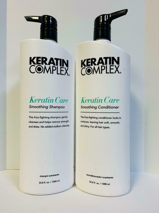Keratin Complex Smoothing Keratin Care Shampoo & Conditioner 33.8oz LITER DUO