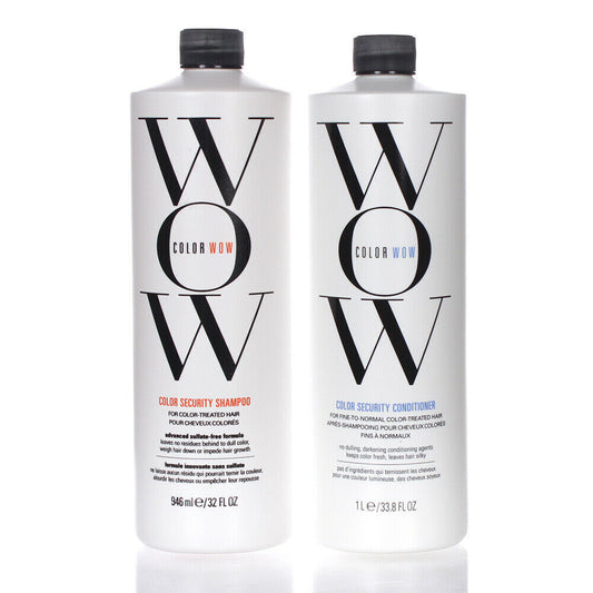 Color Wow Color Security Shampoo & Conditoner Fine/ Normal LITER SIZE DUO